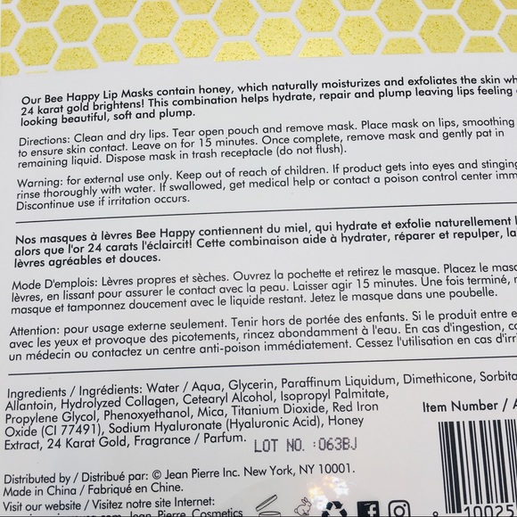 Eye mask lip mask 24K GOLD & HONEY!! - Picture 6 of 11